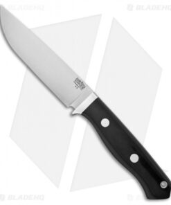 Bark River Camp & Trail Fixed Blade Knife Black Canvas Micarta (5" A-2)