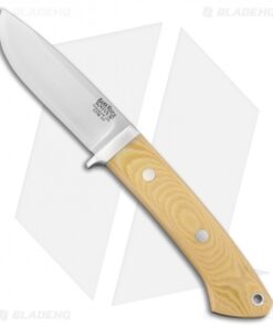 Bark River Classic Drop Point Knife Fixed Blade Antique Micarta (3.75" A2 Satin)