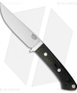 Bark River Classic Clip Point Hunter Fixed Blade Knife Black Micarta (4.5" 3V)