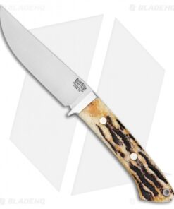 Bark River Classic Clip Point Hunter Fixed Blade Knife Stag Bone (4.5" CPM-3V)
