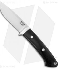 Bark River Classic Drop Point Knife Fixed Blade Black Micarta (3.75" CPM-3V)