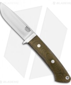 Bark River Classic Drop Point Knife Fixed Blade Green Micarta (3.75" CPM-3V)