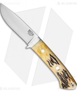 Bark River Classic Drop Point Knife Fixed Blade Stag Horn (3.75" Elmax)