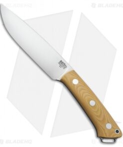 Bark River Fox River II Fixed Blade Knife Antique Ivory Canvas Micarta (5" A-2)
