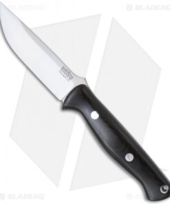 Bark River Knives Gunny Black Canvas Micarta Fixed Blade Knife (3.775" Plain)