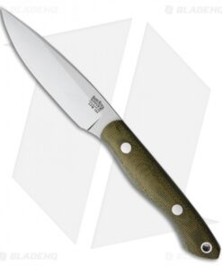 Bark River Kalahari Thorn Fixed Blade Knife Green Canvas Micarta (3.75" Satin)