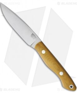 Bark River Kalahari Thorn Fixed Blade Knife Natural Canvas Micarta (3.75" Satin)