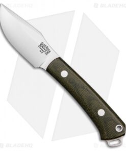 Bark River Knives Trailmate Fixed Blade Knife Green Canvas Micarta (3" Satin)