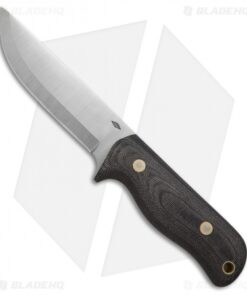 Battle Horse Knives Hawg Dog Fixed Blade Knife Black Micarta (4.75" Satin) BHK