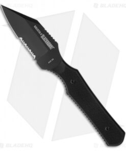 Blackhawk! Kalista II Fixed Tactical Knife Black G10 (3.3" Black Serr) 15K210BK