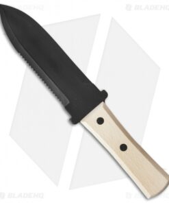 Bonsai Hori Hori Garden Fixed Blade Knife (6.5" Black Serr) BONH30