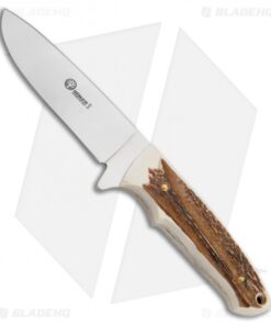Boker Arbolito Drop Point Hunter Stag Horn (4.375" Satin) 02BA545HH