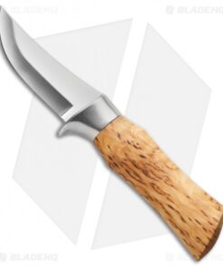 Brusletto Falken Fixed Blade Knife Birch Wood (3.5" Satin) Norway