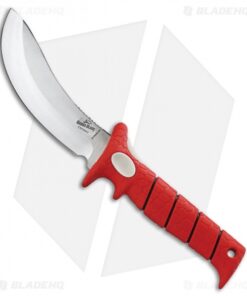 Bubba Blade Chubby Fixed Blade Knife Red Rubber (6" Satin)