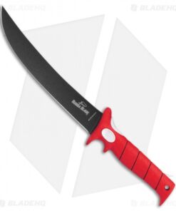 Bubba Blade 15" Flex Fillet Fixed Blade Knife Red Rubber (9" Black)