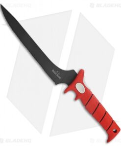 Bubba Blade Flex Fixed Blade Knife Red Rubber (9" Black Serr)