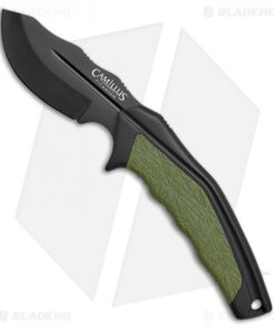 Camillus Titan HT Fixed Blade Knife Green FRN (3" Black)