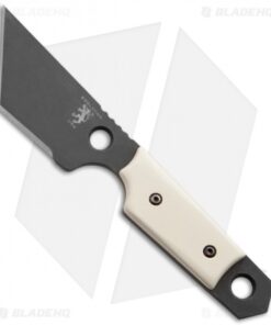 Sam Eddleman Tanto Dashi Gen 1 Neck Knife White Handle (2" Acid Wash)