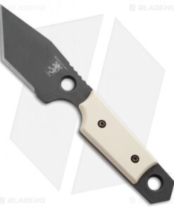 Sam Eddleman Tanto Dashi Gen 2 Neck Knife White Handle (2" Acid Wash)