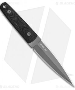 Entrek Bullet MKII Knife Tactical Fixed Blade Dagger (4.875" Gray Plain)