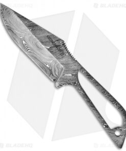 Grindworx Knives Eclipse Fixed Blade Knife (4" Damascus Plain)