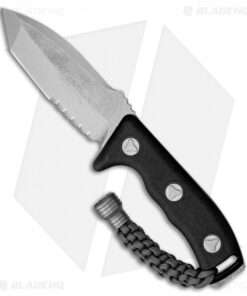 Microtech Currahee Tanto Fixed Blade Knife (4.5" Stonewash Serr)