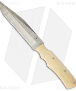 Paragon Eddie White Shadow Fighter Fixed Blade Knife w/ Bone (5.25" Damascus)