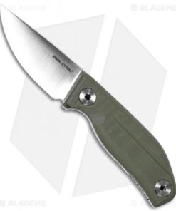 Real Steel CVX-80 Fixed Blade Knife OD Green G-10 (3" Satin)