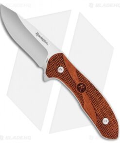 Remington Heritage Fixed Blade Knife Brown Wood (3.25" Satin) R40000