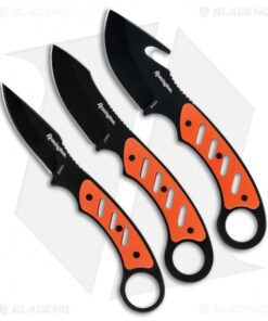 Remington Sportsman Fixed Blade Knife Set Orange TPR (Black 420J2) R60006