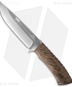 Rockstead KON-ZDP Fixed Blade Knife Wood Micarta (5.25" Mirror Polish)