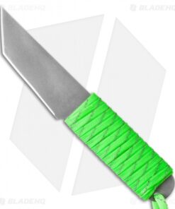 Snody Knives Custom Urban Tanto Fixed Blade Knife Neon Green (3" Satin)