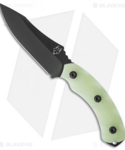 Southern Grind Jackal Fixed Blade Knife Jade Ghost Green G-10 (4.75" Black)
