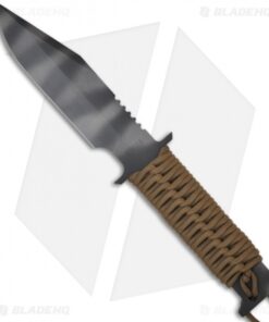 Strider Knives D9 MOD 10 Fixed Blade Knife w/ Tan Cord Wrapped (Tiger PLN)