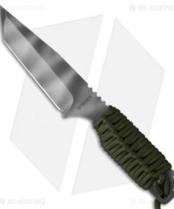 Strider Knives DB-L Tanto Knife OD Green Paracord (4" Tiger Stripe)