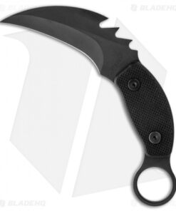 Strider PS Small Karambit Knife w/ Black G-10 (3.5" Black Plain)
