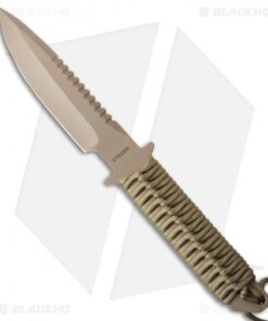 Strider MT Sniper Fixed Blade Knife Coyote Paracord (6.25" Tan)