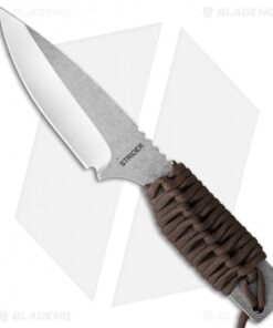 Strider Model SA-L Fixed Blade Knife Coyote Cord Wrap (4" Stonewash)