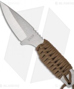 Strider SA Titanium Fixed Blade Knife w/Coyote Cord Wrap (3.25" Satin)