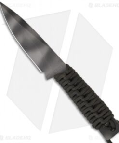 Strider WP Drop Point Knife Fixed Blade w/ OD Green Cord Wrap (4" Tiger Stripe)