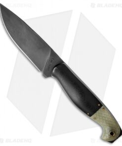 T.M. Hunt Custom Fixed Blade Knife Black G-10/C-Tek Glow (4.4" Black)