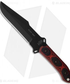 TOPS Knives Black Heat Fixed Blade Knife (6" Black) BKHT-01