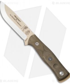 TOPS Knives BOB Brothers of Bushcraft Fieldcraft Knife Micarta (4.625" Tan)
