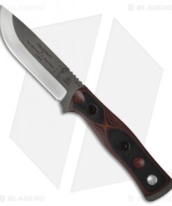 TOPS Knives BOB Fieldcraft Knife Black/Red G-10 (4.625" Gray)