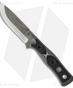 TOPS Knives BOB Fieldcraft Knife Black/White G-10 (4.625" Gray)