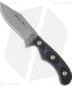 TOPS Knives Delta Unit 3 Fixed Blade Knife (3" Gray Plain) DEUT-03