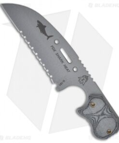 TOPS Knives FDX Shark Heat Fixed Blade Knife (4" Gray Serr) FDX-44