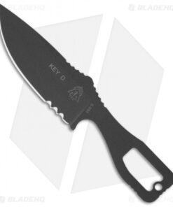 TOPS Knives Key-D Knife Fixed Blade (3.5" Black Plain)