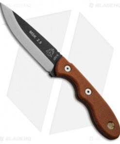 TOPS Knives Mini Scandi Knife 2.5 Fixed Blade (3" Black) MSK-2.5