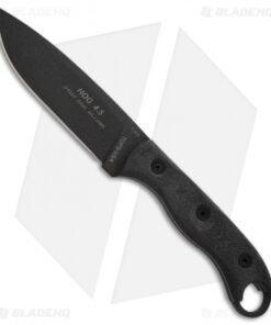TOPS Knives Hunter of Gunmen HOG Knife Micarta (4.5" Black) HOG-4.5